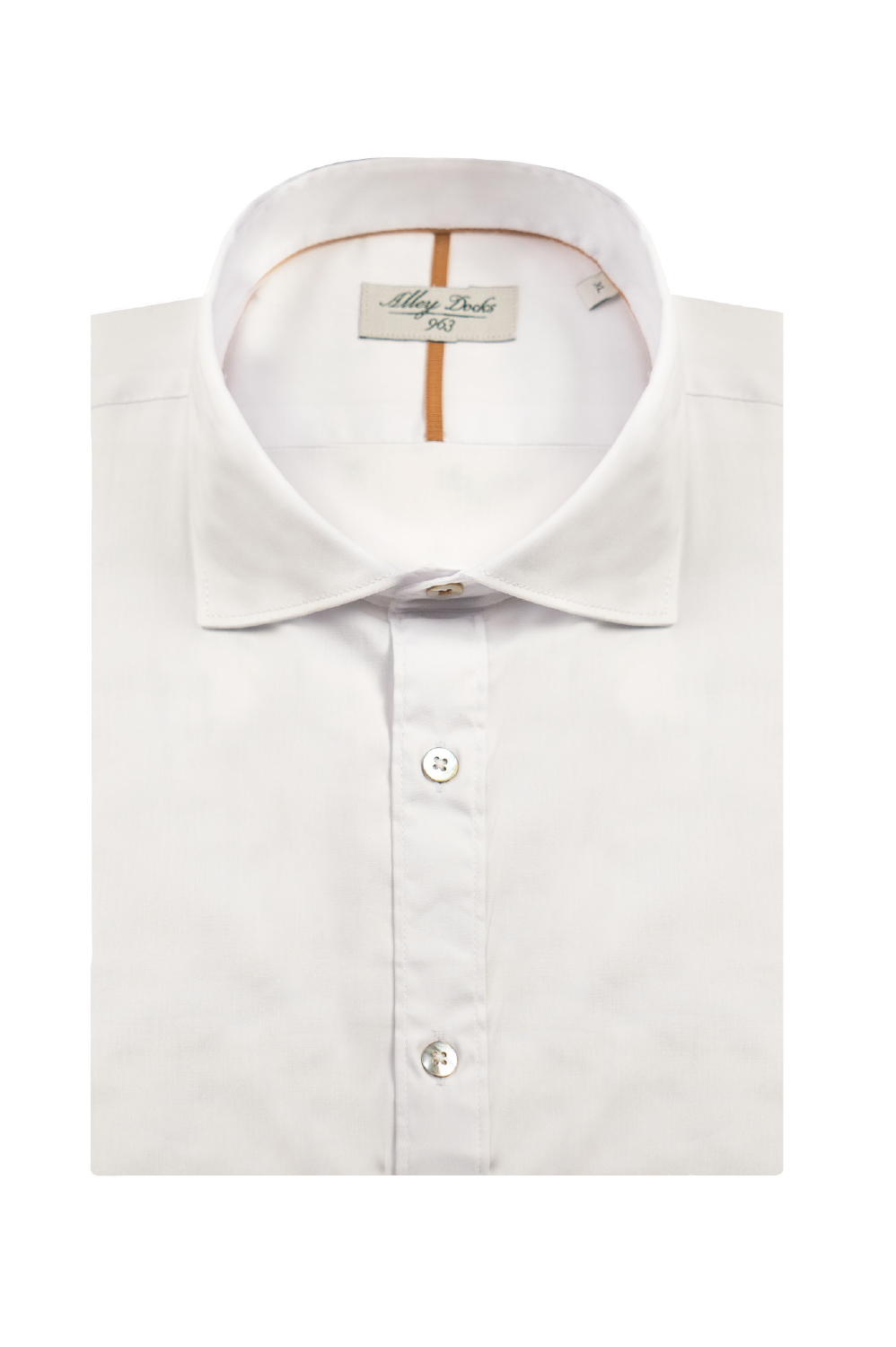 Camicia classica bianca con collo alla francese