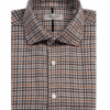 Camicia uomo con collo alla francese con quadretti fitti