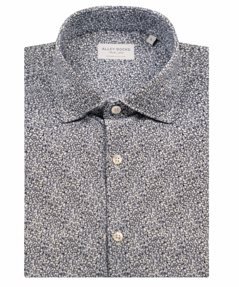 Camicia in tessuto tecnico in fantasia floreale