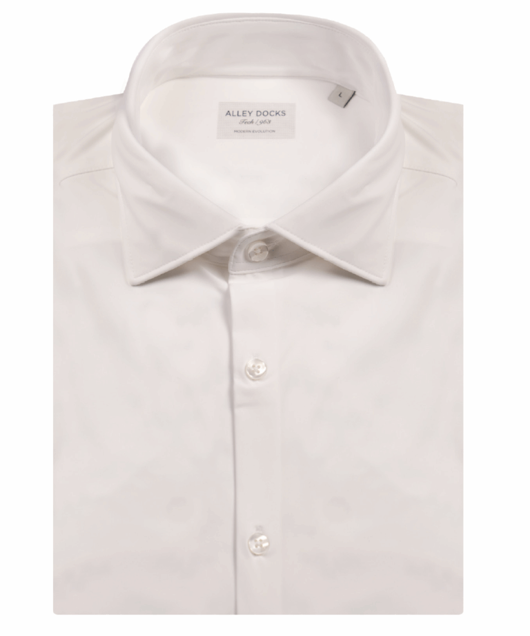 Camicia in tessuto tecnico in tinta unita