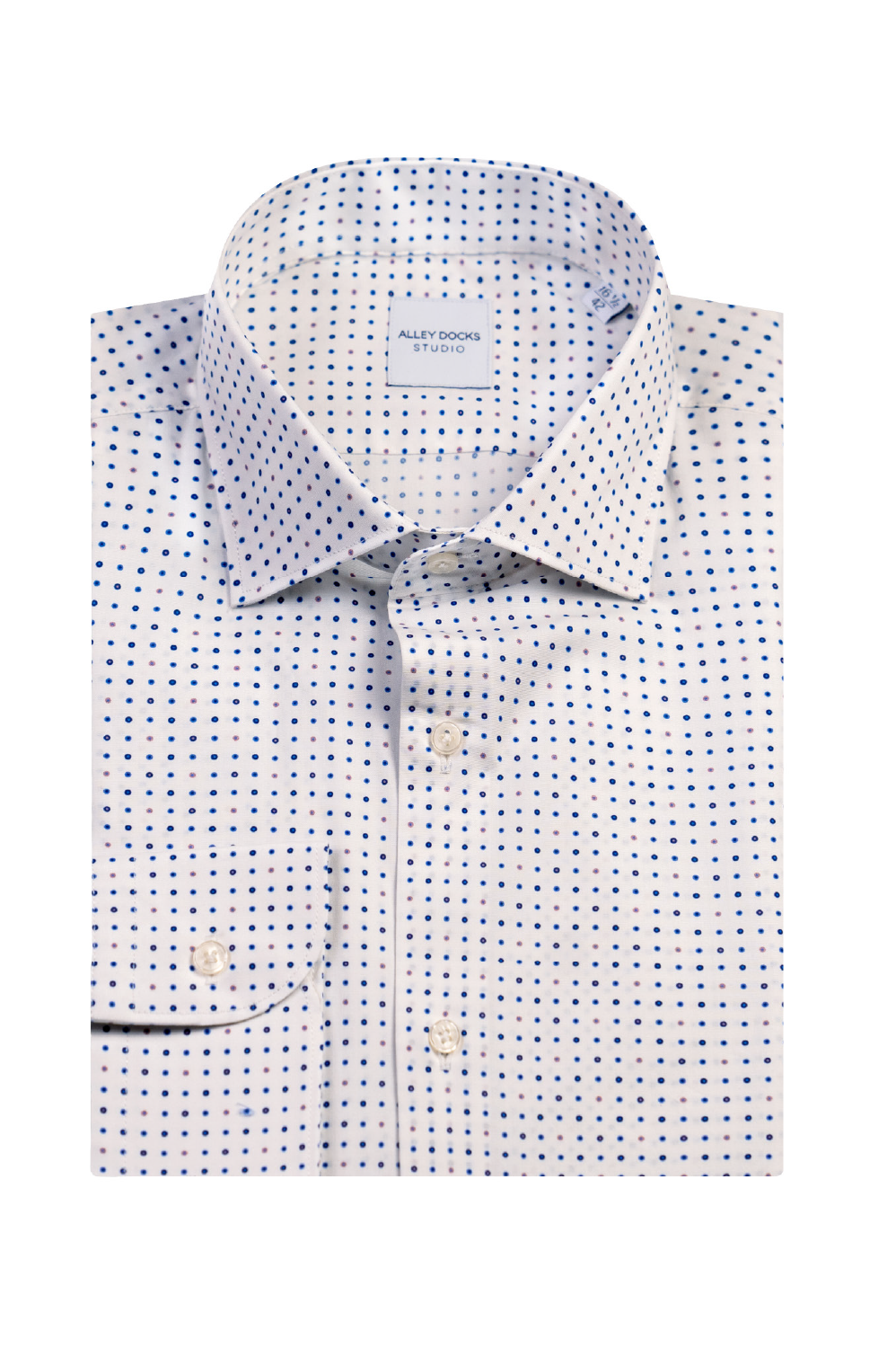 Camicia in misto cotone a pois