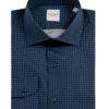 Camicia navy blue in fantasia a pois