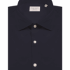 Camicia in tessuto tecnico in tinta unita navy blue