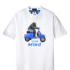 Optical white T-shirt with "on my mind" print