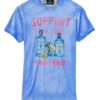 Optical white T-shirt with "support your local bartender" print (Copia)