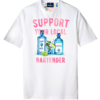 T-shirt optical white con stampa "support your local bartender"