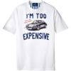 T-shirt in 100% cotone con grafica "too expensive"