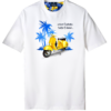 T-shirt optical white con vespa gold
