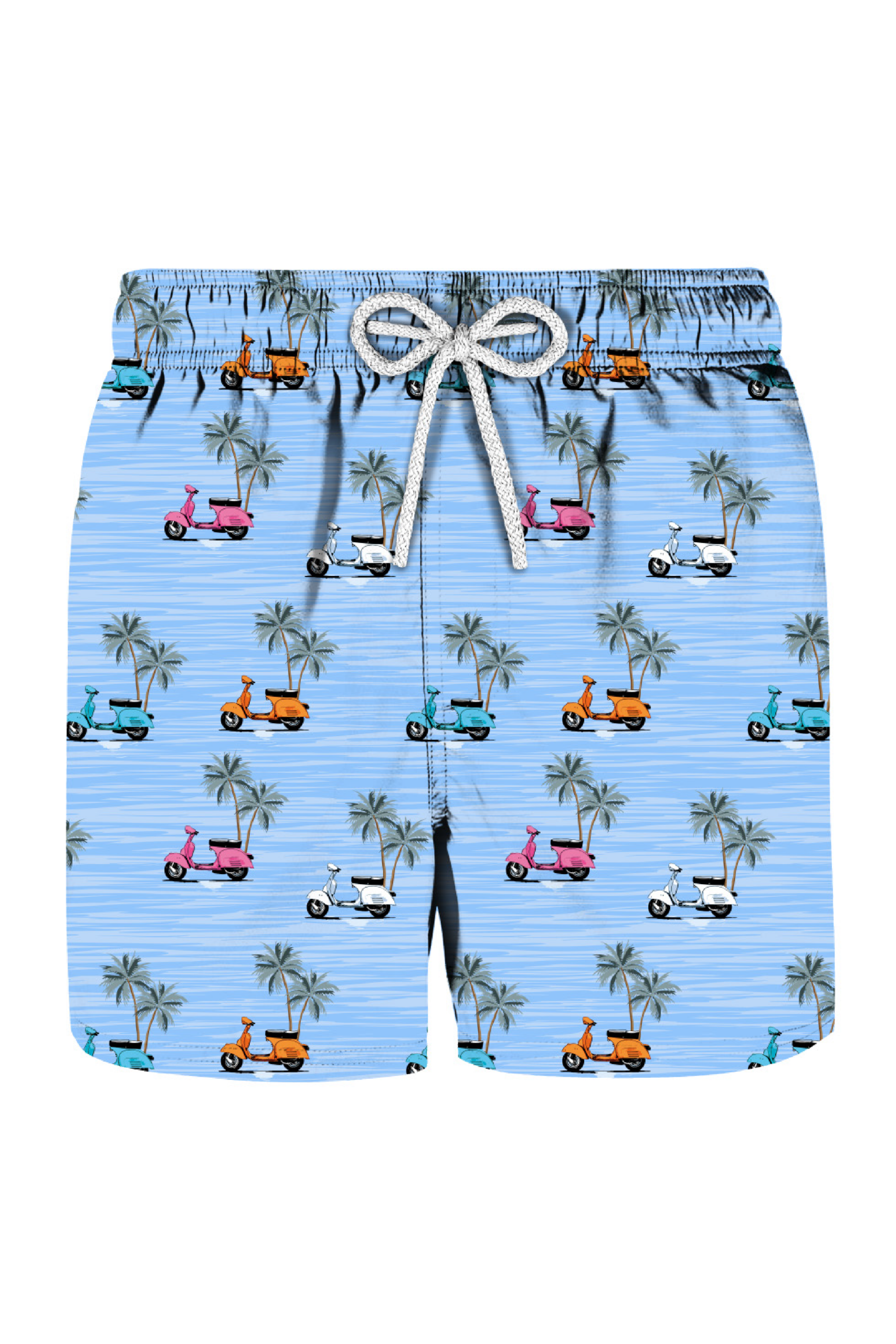 Light blue wasp and palm tree costume