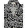 Camicia a maniche corte con fantasia tropicale