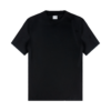 T-shirt in cotone fine jersey in tinta unita black