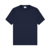 Navy blue technical fabric T-shirt