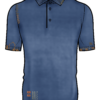 Maglione manica corta denim blue estivo ricamato