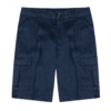 Bermuda cargo navy blue in lino