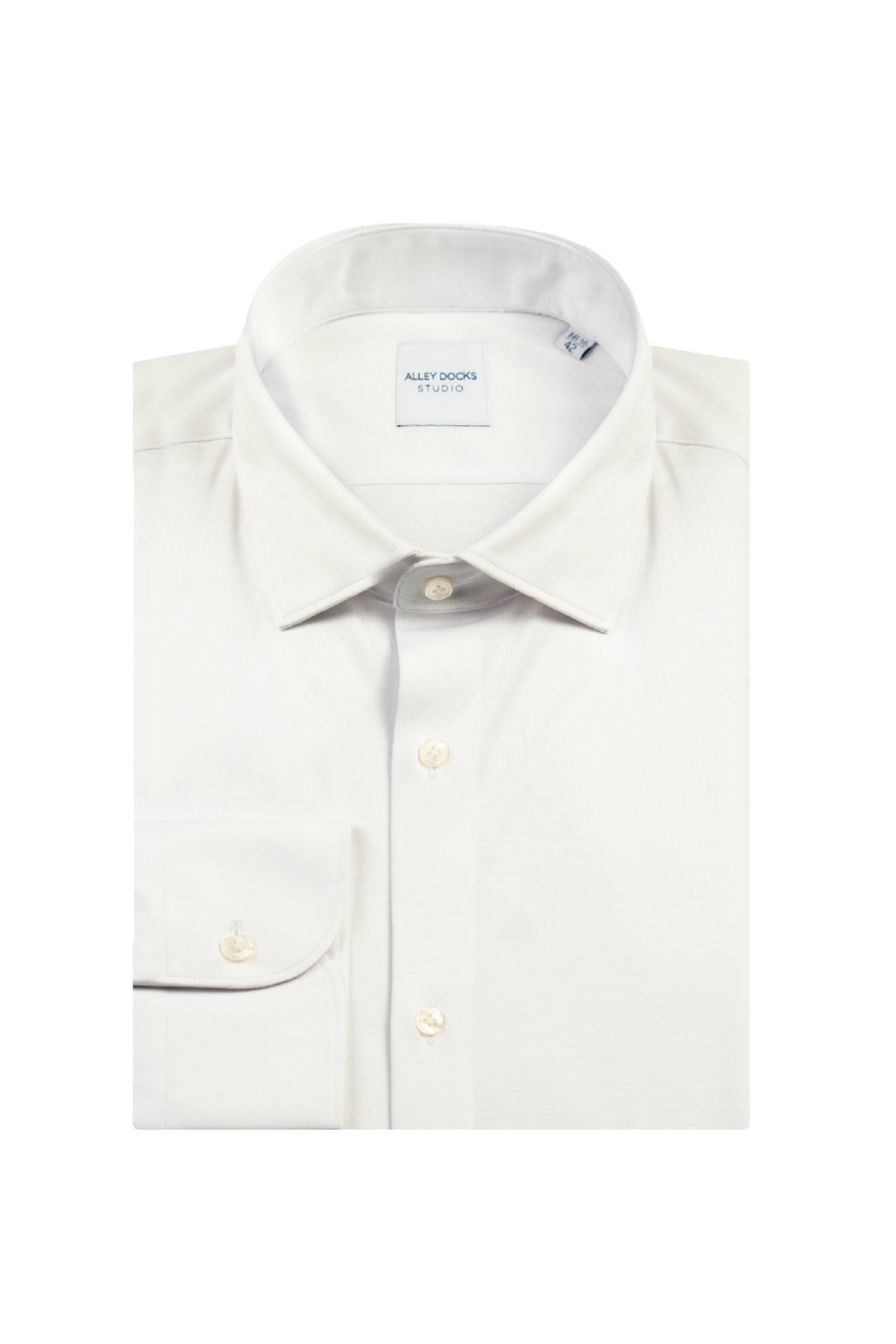 Camicia bianca in cotone fine jersey