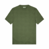 T-shirt in hemp jersey army green
