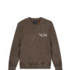 BROWN “VIP CLUB CORTINA” PRINTED CREW NECK SWEATSHIRT