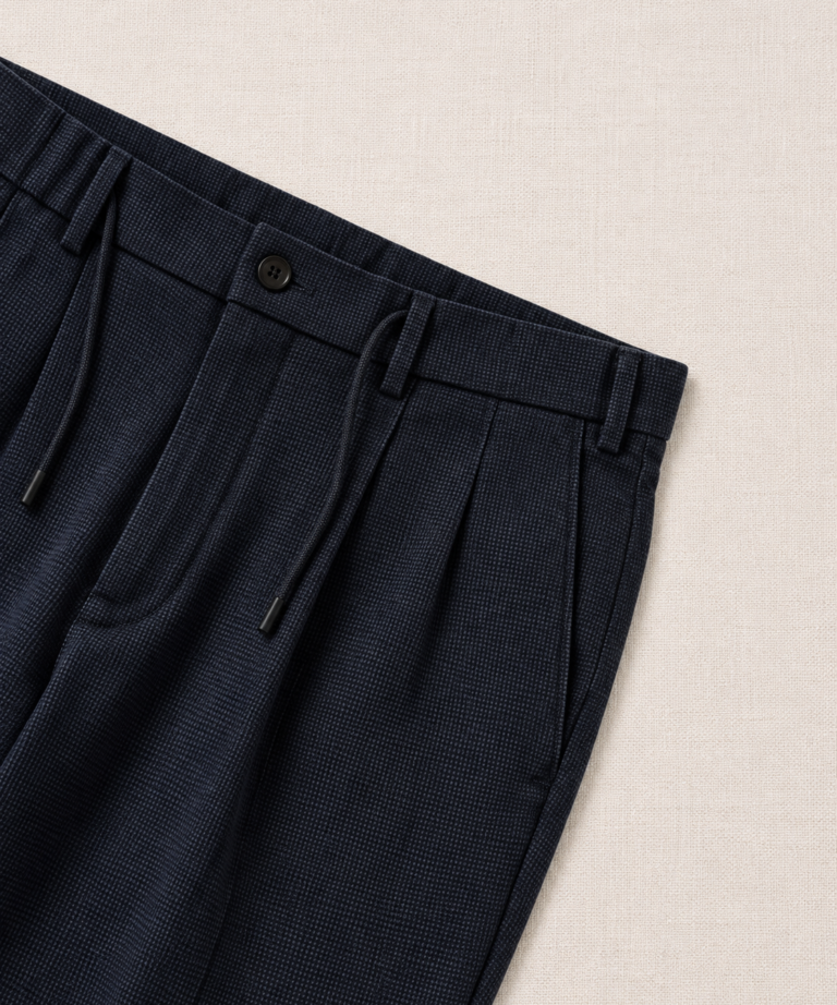 Alternative view of BLUE HOUNDSTOOTH TROUSERS