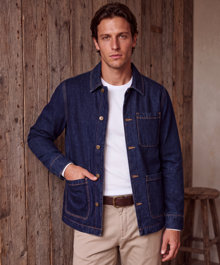 Alternative view of OVERSHIRT IN DENIM RINSE WASH CON INTERNO EFFETTO SHERPA