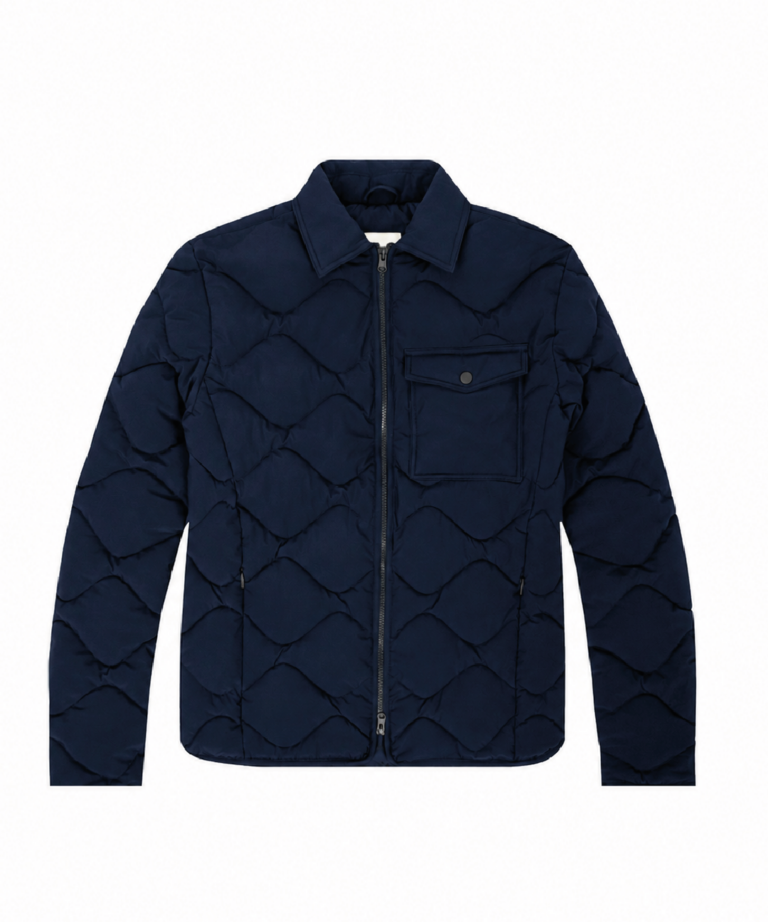 GIUBBINO IMBOTTITO TINTA UNITA NAVY BLUE