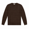 MAGLIONE GIROCOLLO ESPRESSO BROWN MISTO LANA