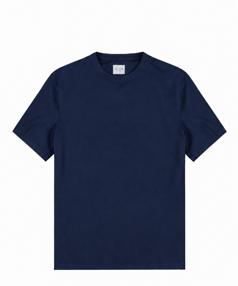T-SHIRT NAVY BLUE IN COTONE FINE JERSEY
